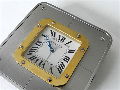 cartier alarm clock replica|cartier desk clock price.